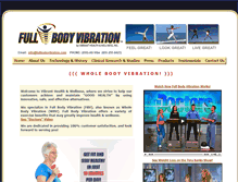 Tablet Screenshot of fullbodyvibration.com